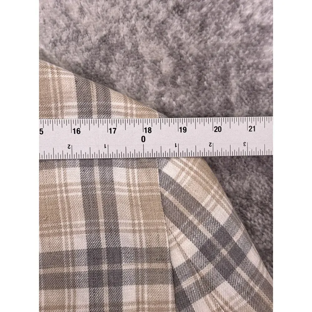 Lauren Ralph Lauren Blazer 40 R Mens 100% Linen Plaid Jacket